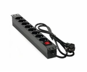 Rozvodný panel MHPower PDU-FR4K8 19" 8x230V, 16A, 4000W, ...