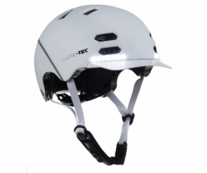 Safe-Tec SK8 SAFE-TEC Chytrá Bluetooth helma/ SK8 White L