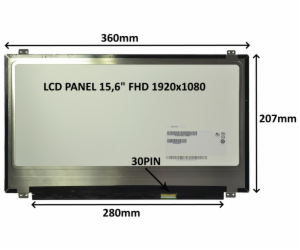 SIL LCD PANEL 15,6" FHD 1920x1080 30PIN MATNÝ / ÚCHYTY NA...