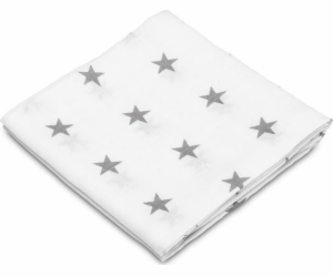 Sensillo MUSLIN DIAMOND 70X80 CM STARS GREY 093/3677