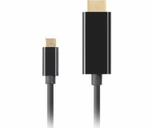 Lanberg USB-C(M)->HDMI(M) kabel 3m 4K 60Hz černá 