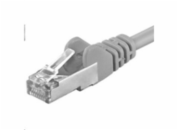 Premiumcord Patch kabel CAT6a S-FTP, RJ45-RJ45, AWG 26/7 30m šedá