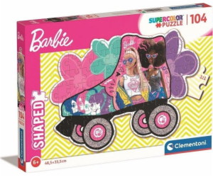 Puzzle 104 dílků ve tvaru Barbie