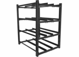 LANBERG battery frame for UPS 830x650 3 rows 4 levels 12 shelves black flat pack