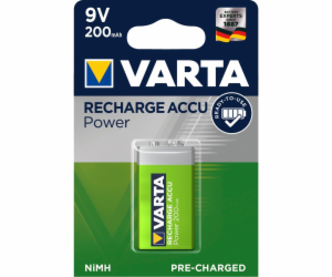 10x1 Varta Rechargeable Accu NiMh 200 mAh 9V-Block VPE In...