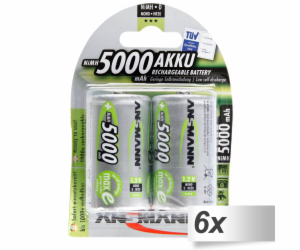 6x2 Ansmann maxE NiMH Akku Mono D 5000 mAh          5030922