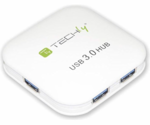 TECHLY HUB USB 3.0 Super-Speed ??4 Ports, bílé IUSB3-HUB4-WH