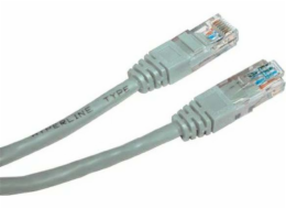 UTP propojovací kabel, Cat.5e, nestíněný, 2 m, šedý