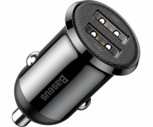 Baseus CCALLP-01 2XUSB 4.8A car charger 2 x USB black