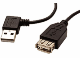 Kabel USB LAMA PLUS USB-A - 0.3 m Czarny