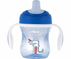 Chicco 692120-STŘÍBRNÝ HRNEK S VÝPUSTKOU 6M+CH