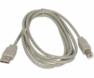 Logo kabelu USB USB-A – USB-B 3 m bílé (30261)