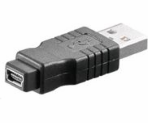 Adapter USB PremiumCord Brak miniUSB - USB Czarny (kur10)