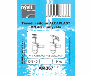Těsnění sifonu umyvadla Alcaplast DN40-9 ks