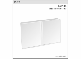 Skříňka koupelnová TSZ-2-545x341x90 mm dvoudílná