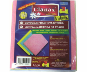 Utěrka prachu 38x35 cm 110g/m2 Clanax 3 ks viskózá