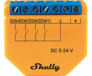 Shelly Plus I4 DC Controller/Scene activator, WiFi/Blueto...