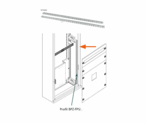 Profil Eaton pro montáž ústředí BPZ -fps/17 165x2mm - 106431