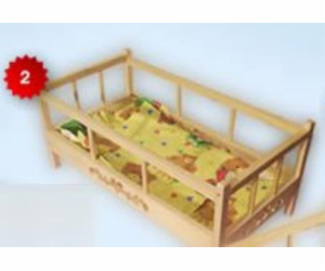 Malimas Wooden Cot (Malimas Bedsor)