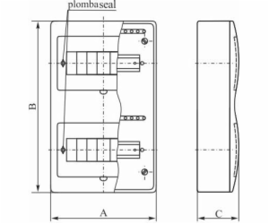 Elektro-Plast Modulární rozváděč 2x12 přisazený IP40 RN-2...