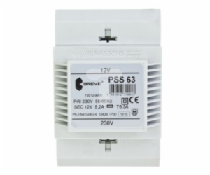 BREVE 1-fázový modulární transformátor PSS 63VA 230/12V