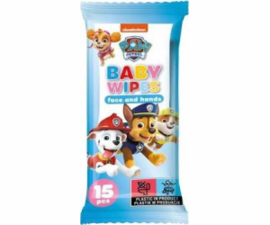 Paw Patrol vlhčené ubrousky na ústa a ruce 15 ks.