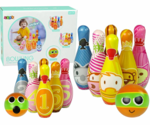 Import Leantoys Game Set Soft Bowling 6 kusů barevný míč míč