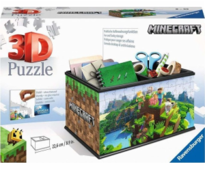 Puzzle 216 3D prvky minecraft rakev