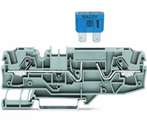 WAGO 2MM2 šedá pojistka 2-vodičová konektor (2006-1681)