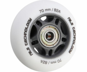 Nils Extreme PU 70x24 82a White Matte (4 ks) + ABEC-9 (8 ...