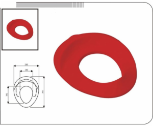 Sedátko WC dětské T 3546 červené