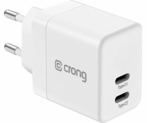 Crong Charger Crong Postra Compact Gan 35W PD 3.0 2x USB-...