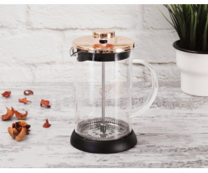 Konvička na čaj a kávu French Press 600 ml Rosegold colle...