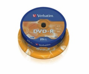 VERBATIM DVD-R(25-Pack)Spindl/MattSlvr/16x/4.7GB