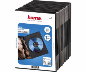 1x25 Hama zásobník na DVD tenký 50% úspora místa 51182