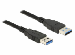 Delock Kabel USB 3.0 Typ-A samec > USB 3.0 Typ-A samec 1,5 m černý