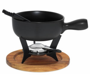 Sýrové fondue COUNTRY nerez / keramika o22 cm KL-16640