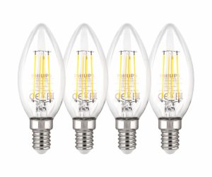 Philips LED Lamp E14 4-Pack 40W 2700K Filament candle