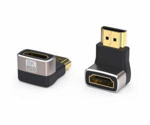 PREMIUMCORD Adaptér spojka 8K HDMI A - HDMI A, F/M, zahnu...