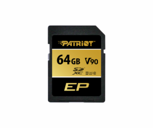 Patriot V90/SDXC/64GB/UHS-II U3 / Class 10/+ Adaptér