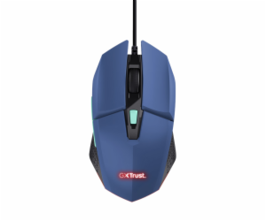 TRUST myš GXT 109B FELOX Gaming Mouse, optická, USB, modrá