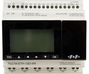F&F Programovatelný ovladač 12 vstup 6 FLC18-Elege-12di-6...