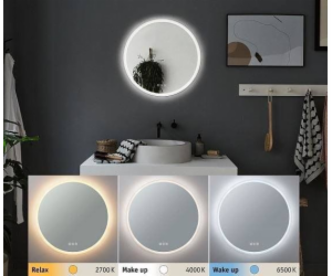 Mirror Paulmann Homespa Mirra Round IP44 LED Teplota tepl...