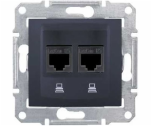 Schneider Electric Sedna Double Computer Socket RJ45 CAT....