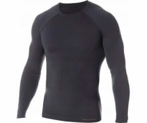 Brubeck Men s Active Wool Graphite t -shirt (LS12820)