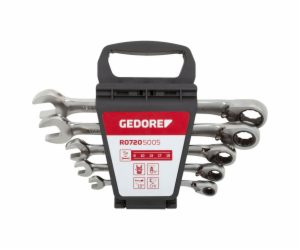 GEDORE red Combination Ratchet open-end Spanner Set  5-pi...