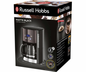 Russell Hobbs Matte Black Digital Glass Coffee Machine