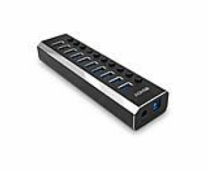 Hub Lindy 10 Port USB 3.0 s zapnutím/vypnutím