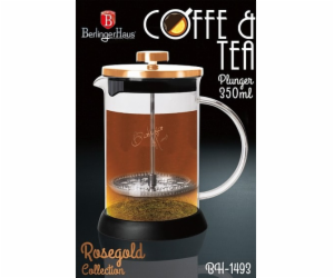 Konvička na čaj a kávu French Press 350 ml Rosegold colle...