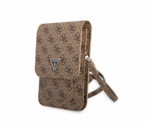 Guess PU 4G Triangle Logo Phone Bag Brown Nové